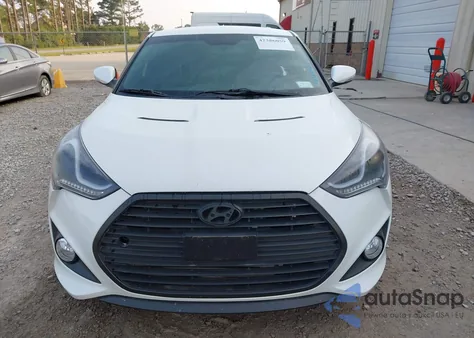 2016 Hyundai Veloster Turbo z USA, uszkodzony, nr VIN KMHTC6AE5GU284757